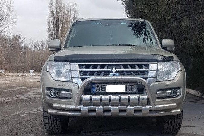 Кенгурятник + УС SHARK для Mitsubishi Pajero Wagon IV 2006+ Защита заднего бампера дуги пороги AUG0482 фото