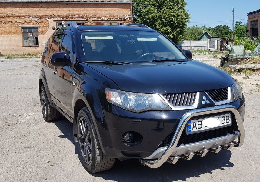 Кенгурятник для Mitsubishi Outlander XL 2007-2012+ Защита переднего бампера труба нержавеющая сталь 0511 AUG0432 фото