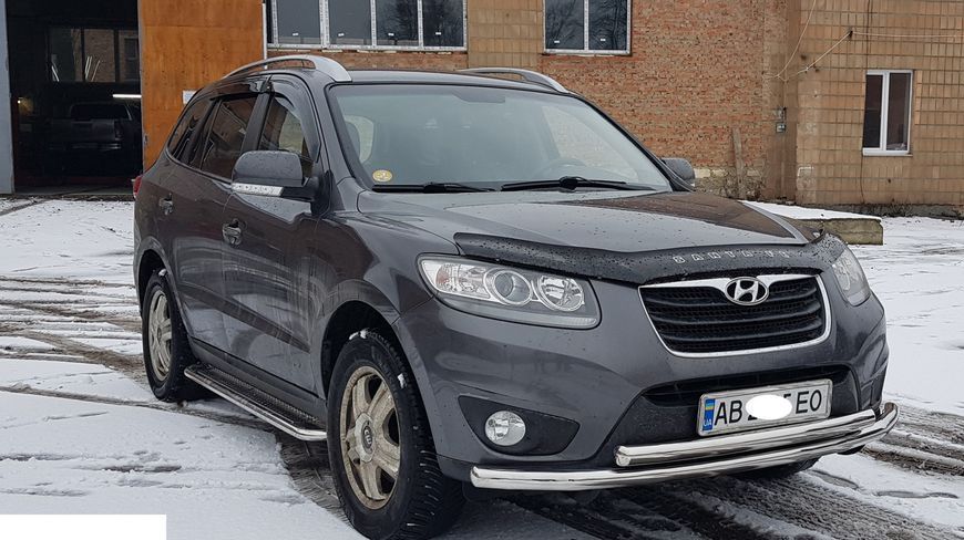 Захист переднього бампера ВУС подвійний Hyundai Santa Fee 2006-2012 кенгурятник захист бампера дуги пороги AUG0782 фото