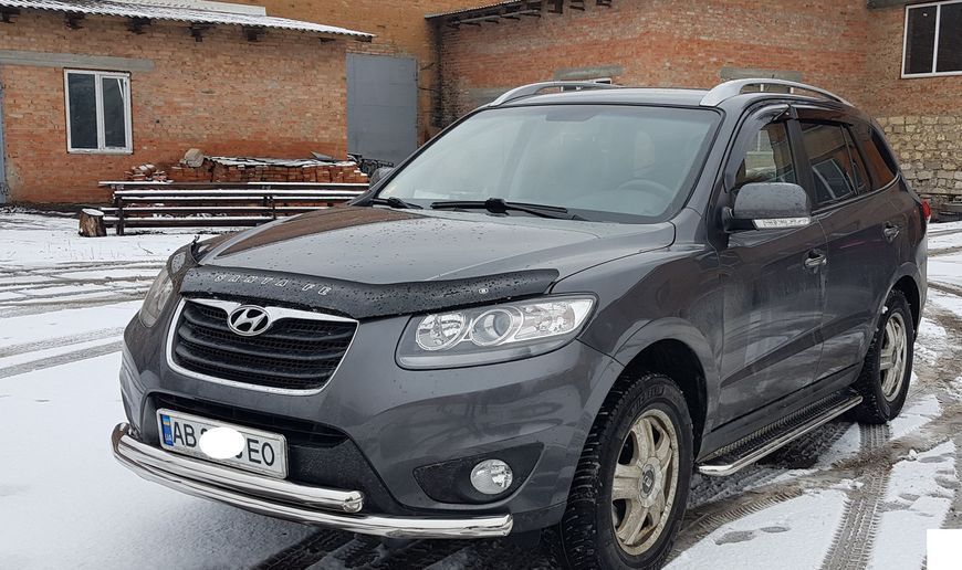Захист переднього бампера ВУС подвійний Hyundai Santa Fee 2006-2012 кенгурятник захист бампера дуги пороги AUG0782 фото