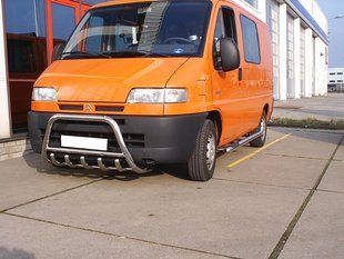 Кенгурятник + ВУС для Citroen Jumper 2007+ 2014+ 1994-2006 захист заднього бампера дуги пороги AUG0343 фото