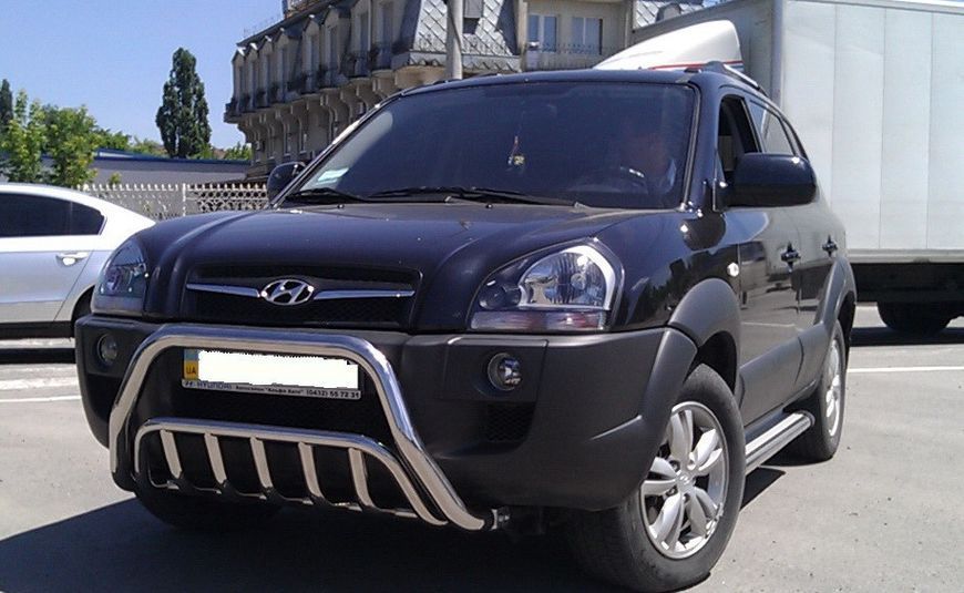 Кенгурятник для Hyundai Tucson 2004-2010 захист бампера дуги пороги AUG0793 фото
