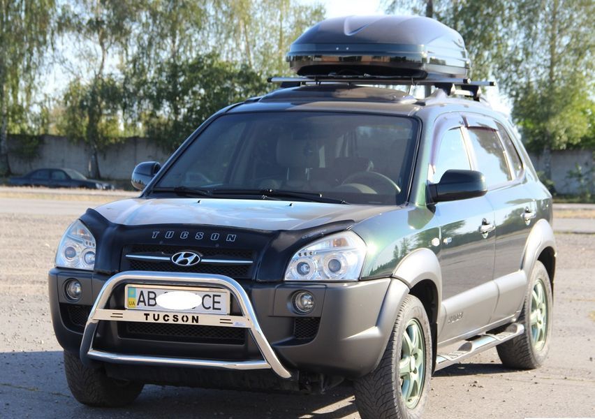 Кенгурятник для Hyundai Tucson 2004-2010 захист бампера дуги пороги AUG0794 фото