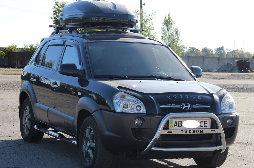 Кенгурятник для Hyundai Tucson 2004-2010 захист бампера дуги пороги AUG0794 фото