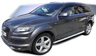 Бічна захист пороги труби Audi Q7 2005+ кенгурятник захист задня дуги пороги AUG0545 фото