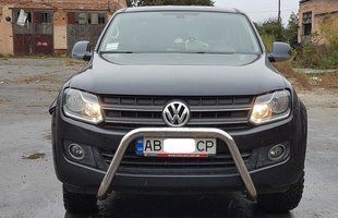 Кенгурятник модельний для Volkswagen Amarok 2016+ з нержавіючої сталі AUG0245 фото