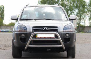 Кенгурятник для Hyundai Tucson 2004-2010 захист бампера дуги пороги AUG0796 фото