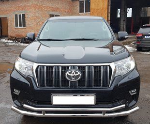 Захист переднього бампера ВУС подвійний Toyota Land Cruiser Prado 150 2009+ Кенгурятник дуги пороги AUG0698 фото
