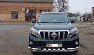 Захист переднього бампера ВУС SHARK подвійний Toyota Land Cruiser Prado 150 2009+ Кенгурятник дуги пороги AUG0699 фото
