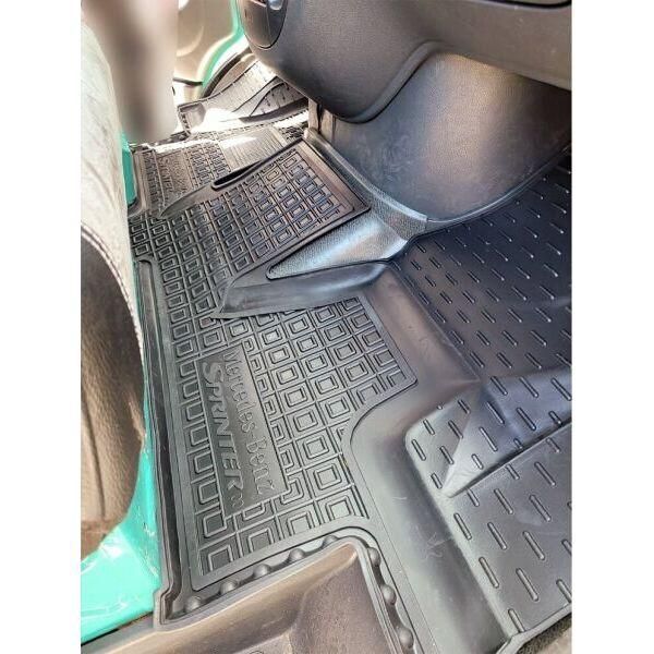 Килимки в салон автогум для Mercedes-Benz Sprinter (W901) 1995-2006 суцільний коврик 12073 фото