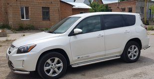 Бічна захист пороги майданчик Toyota RAV4 EV кенгурятник захист бампера дуги пороги AUG0750 фото