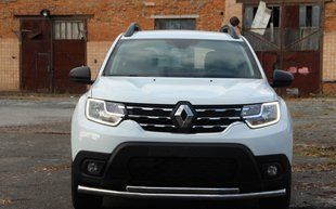 Захист переднього бампера ВУС подвійний Renault Duster 2010-2018 2018+ Кенгурятник дуги пороги AUG0600 фото