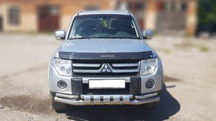 Захист переднього бампера ВУС SHARK Mitsubishi Pajero Wagon IV 2006+ Кенгурятник захист бампера дуги пороги AUG0483 фото
