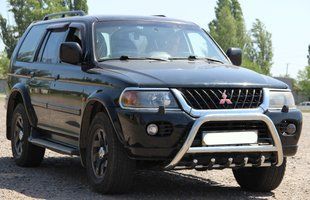 Кенгурятник для Mitsubishi Pajero Sport 1996-2008 Захист заднього бампера/дуги/пороги AUG0451 фото
