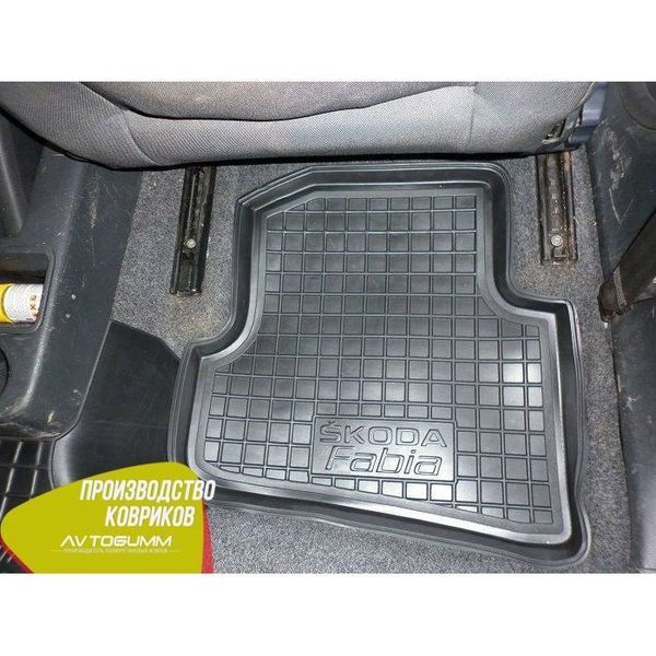 Килимки в салон автогум для Skoda Fabia / Шкода Фабія 2 2007-2015 11291 фото