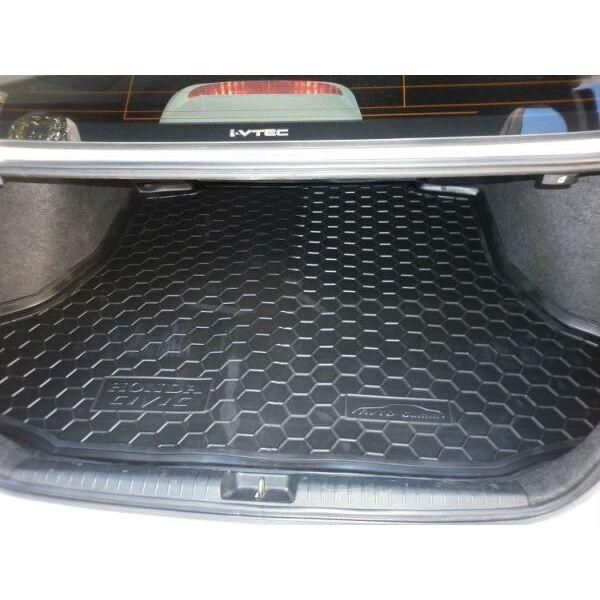 Килимок в багажник гумовий для Honda Civic 2006/ Хонда Цивік 4D Sedan / Седан 2006+ 111172 фото