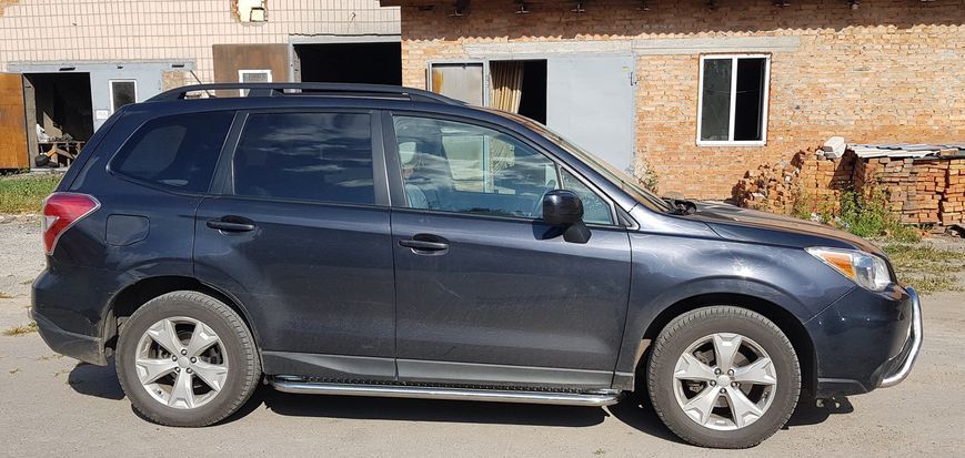Боковая защита дуги площадка нержавеющая сталь пороги d60 Subaru Forester 2012+ (Украина) 0759 AUG0652 фото