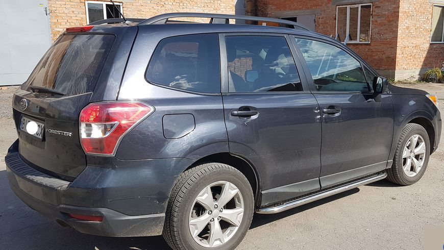 Боковая защита дуги площадка нержавеющая сталь пороги d60 Subaru Forester 2012+ (Украина) 0759 AUG0652 фото