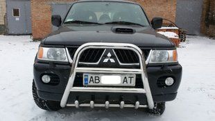 Кенгурятник для Mitsubishi Pajero Sport 1996-2008 Захист заднього бампера/дуги/пороги AUG0453 фото