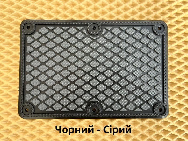 Резиновий універсальний підпятник для авто килимків EVA Чорний - Сірий Резиновий фото