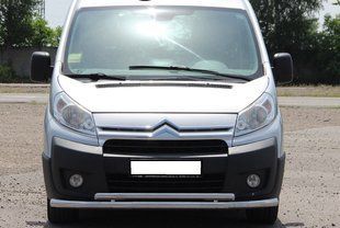 Захист переднього бампера ВУС подвійний Citroen Jumpy 2007+ 95-07 16+ Кенгурятник дуги пороги AUG0305 фото