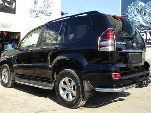 Захист заднього бампера кути Toyota Land Cruiser Prado 150 2009+ кенгурятник захист бампера дуги пороги AUG0705 фото