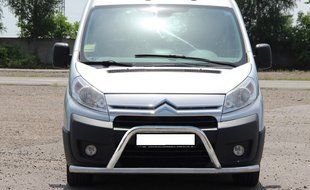 Кенгурятник + ВУС для Citroen Jumpy 2007+ 95-07 16+ захист заднього бампера дуги пороги AUG0307 фото