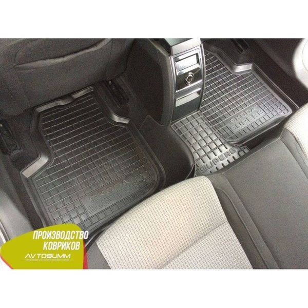 Килимки в салон автогум для Skoda SuperB / Шкода Супер Б 2008-2014 11295 фото