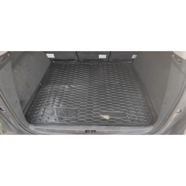 Коврик в багажник резиновый для Renault Grand Scenic / Рено Гранд Сценик 3 2009+ 5 мест 111662 фото