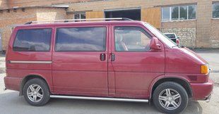 Подножки трубы с проступями Volkswagen T4 1990-2003 Боковая защита дуги AUG0108 фото