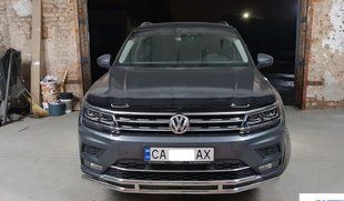Кенгурятник подвійний Volkswagen Tiguan 2015+ Захист бампера AUG0208 фото