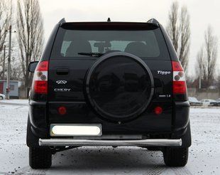Захист заднього бампера ВУС одинарний Chery Tiggo 2006-2012 кенгурятник захист бампера дуги пороги AUG0558 фото