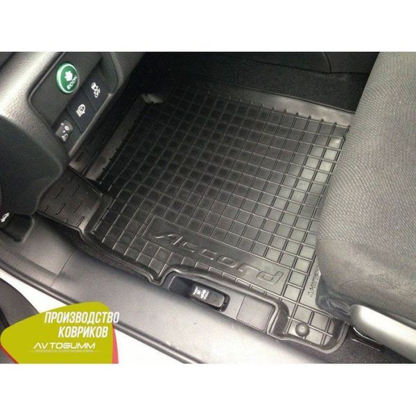 Килимки в салон автогум для Honda Accord 9 2013 / Хонда Акорд 2013+ 11363 фото