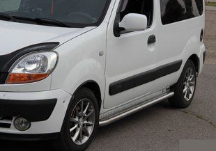 Бічна захист пороги майданчик Renault Kangoo 1998-2008 Кенгурятник захист бампера дуги пороги AUG0609 фото