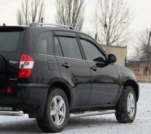 Бічна захист пороги труби Chery Tiggo 2006-2012 кенгурятник захист задня дуги пороги AUG0559 фото