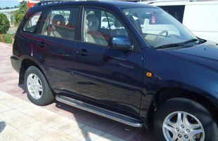 Бічна захист пороги майданчик Chery Tiggo 2006-2012 кенгурятник захист задня дуги пороги AUG0560 фото