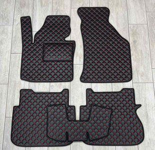 Авто коврики в салон из Экокожи для Volkswagen Caddy / Фольксваген Кадди 2004-2020 (4 двери) 11444 фото