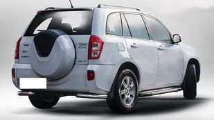 Захист заднього бампера кути Chery Tiggo 3 2014+ кенгурятник захист бампера дуги пороги AUG0561 фото