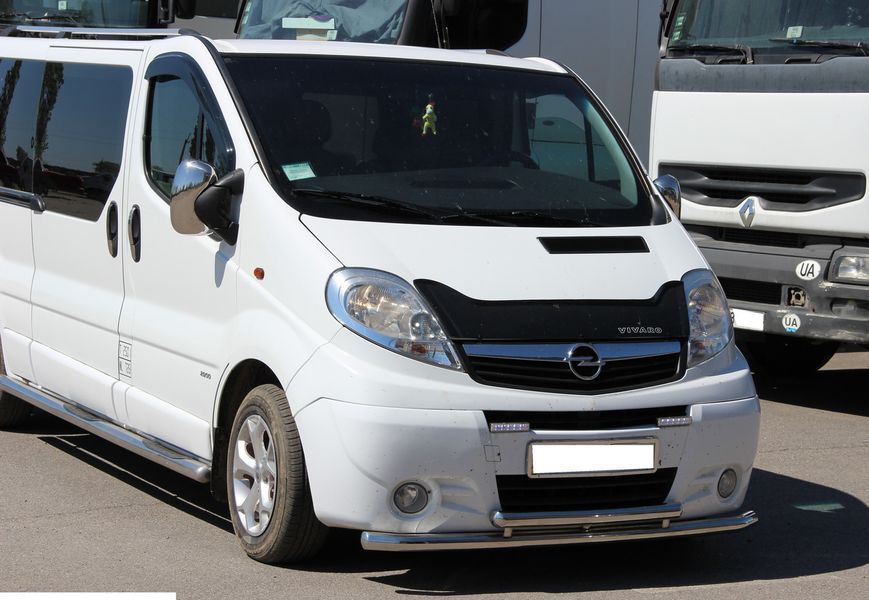 Подножки боковые Opel Vivaro 2001-2014+ защита дуги AUG0261 фото