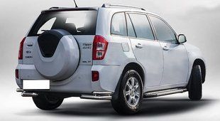 Захист заднього бампера кути Chery Tiggo 3 2014+ кенгурятник захист бампера дуги пороги AUG0562 фото