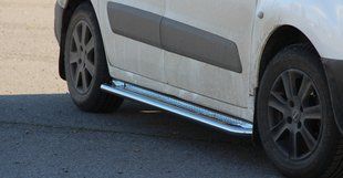 Подножки площадка Peugeot Partner 1996-2008+ боковая защита дуги пороги AUG0163 фото