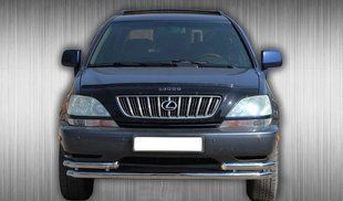 Захист переднього бампера ВУС подвійний Lexus RX 1997-2003 Кенгурятник дуги пороги AUG0814 фото