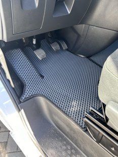 Ева килимки в салон для Renault Trafic 2014-2019 з вухом між сидіннями / Рено Трафік килимки 2637391030 фото