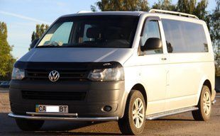 Защита бампера УС двойной Volkswagen T5 2003-2009 кенгурятник защита задняя дуги пороги AUG0116 фото