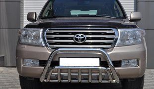 Кенгурятник для Toyota Land Cruiser 200 2007+ захист бампера дуги пороги AUG0717 фото