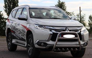 Кенгурятник для Mitsubishi Pajero Sport 2016+ Захист заднього бампера дуги пороги AUG0467 фото