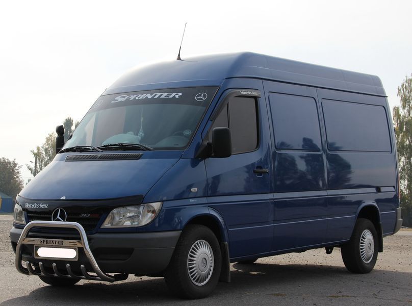Кенгурятник передняя защита для Mercedes Sprinter 1995-2014+ из нержавеющей стали AUG0067 фото