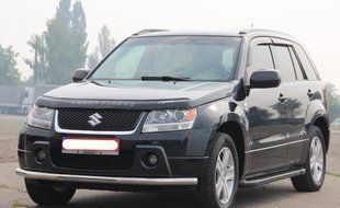 Захист переднього бампера ВУС одинарний Suzuki Grand Vitara 2005-2012 Кенгурятник дуги пороги AUG0618 фото