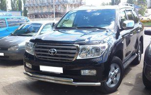 Захист переднього бампера ВУС подвійний Toyota Land Cruiser 200 2007+ Кенгурятник дуги пороги AUG0719 фото