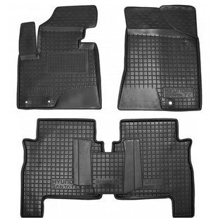 Килимки в салон автогум для Hyundai Santa-Fe (2010-2012) (5мест)/Хюндай Санта Фе 11165 фото